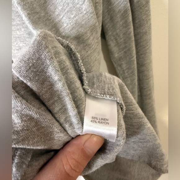 J. Jill Linen Blend Open Front Blazer Size Small Petite - Picture 4 of 4